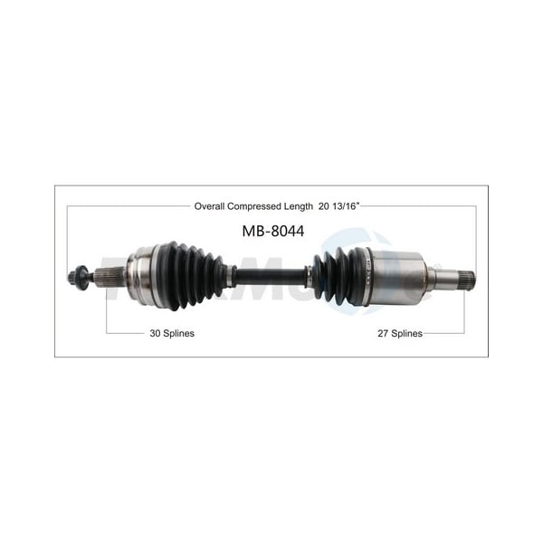 Surtrack Axle Cv Axle Shaft, Mb-8044 MB-8044 - main